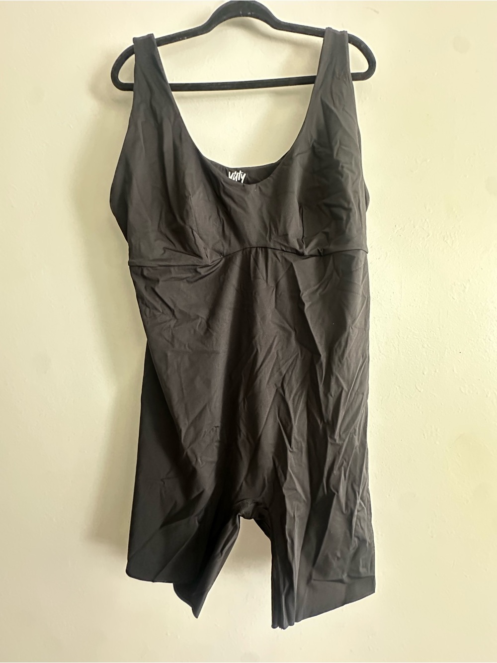 YITTY Black Scoop-Neck Shapewear Romper